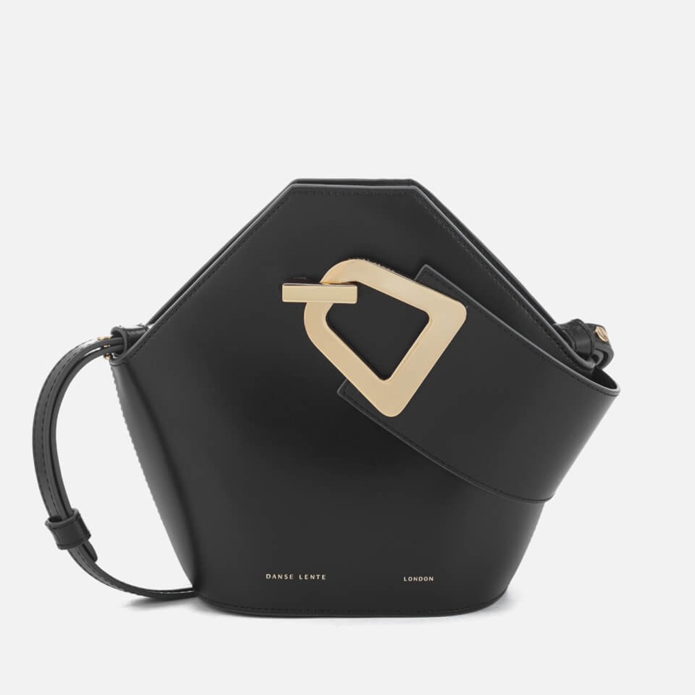 Danse Lente Johnny Bucket Bag - Black Leather Handbag